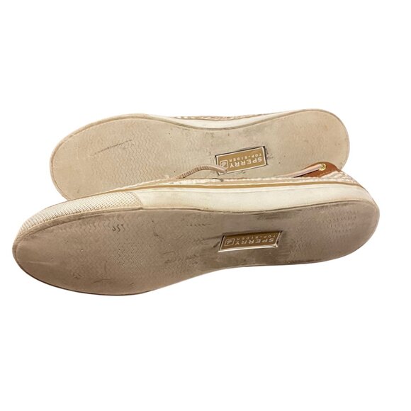 Sperry Top-Sider Women's Boat Shoes Size 8M Stripe & Leather - Picture 4 of 5